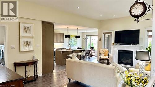 66 Driftwood Drive, Simcoe, ON - Indoor Photo Showing Living Room With Fireplace