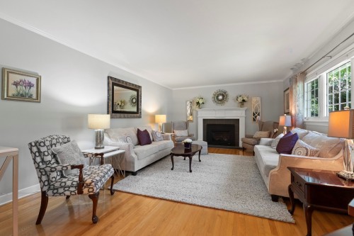 Salon - 95 Rue Maple, Hudson, QC - Indoor Photo Showing Living Room With Fireplace
