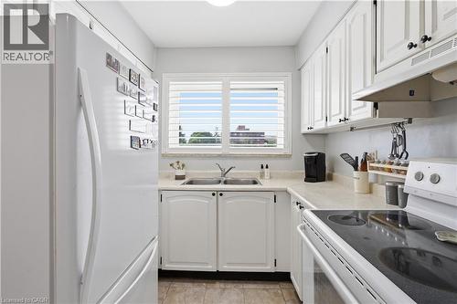 87 St George Street Unit# 403, Brantford, ON - Indoor Photo Showing Kitchen With Double Sink