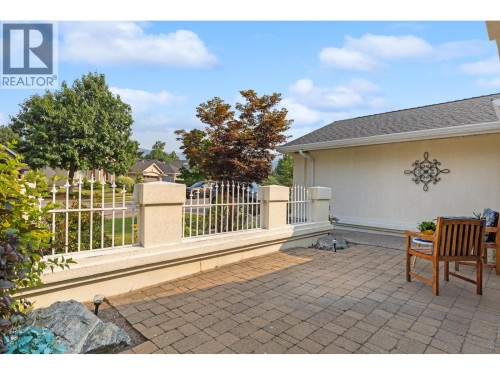 Front courtyard. - 4000 Gallaghers Terrace, Kelowna, BC - Outdoor With Deck Patio Veranda With Exterior
