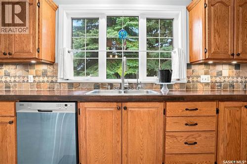 507 Railway Avenue, Bulyea, SK - Indoor Photo Showing Kitchen With Double Sink