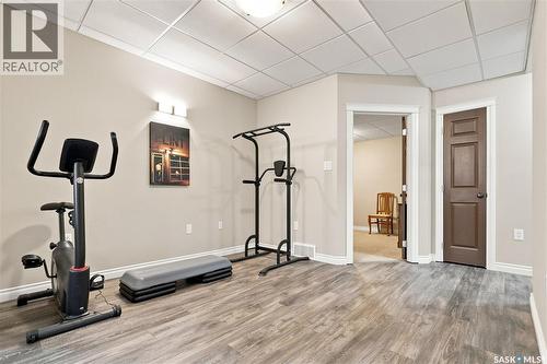 506 Antler Crescent, Warman, SK - Indoor Photo Showing Gym Room