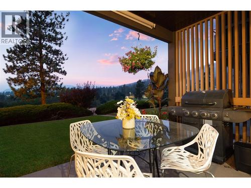 Twilight Patio View - 2226 Golf Course Drive, West Kelowna, BC - Outdoor With Deck Patio Veranda