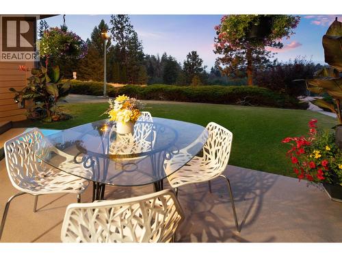 Twilight Patio View - 2226 Golf Course Drive, West Kelowna, BC - Outdoor With Deck Patio Veranda