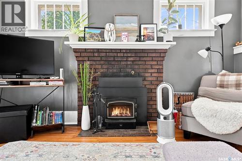179 Angus Crescent, Regina, SK - Indoor With Fireplace