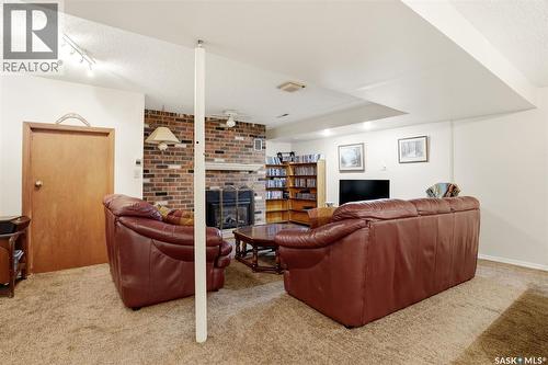 60 Krivel Crescent, Regina, SK - Indoor With Fireplace