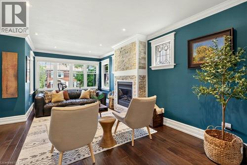 99 Hillcrest Avenue, Hamilton, ON - Indoor With Fireplace