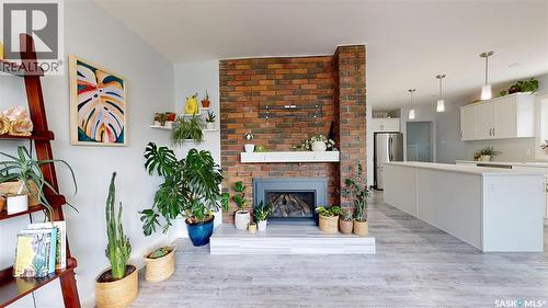 3231 Hill Avenue, Regina, SK - Indoor With Fireplace
