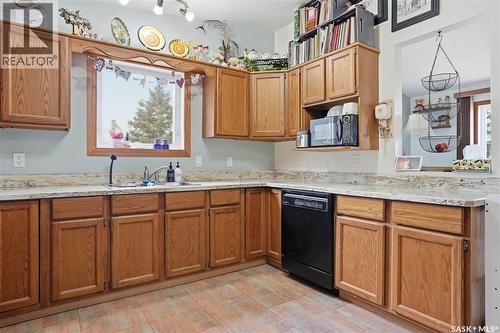 329 1St Avenue E, Mortlach, SK - Indoor Photo Showing Kitchen With Double Sink