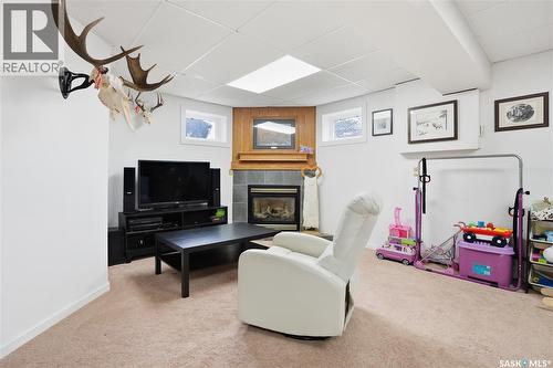 329 1St Avenue E, Mortlach, SK - Indoor With Fireplace