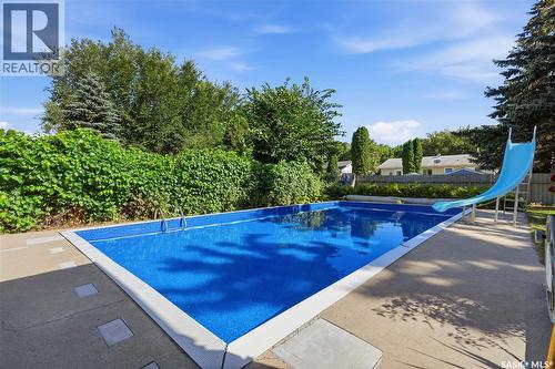 29 Everett Crescent, Regina, SK - Outdoor With In Ground Pool With Backyard