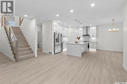 138 Sharma Lane, Saskatoon, SK - Indoor Photo Showing Kitchen With Upgraded Kitchen