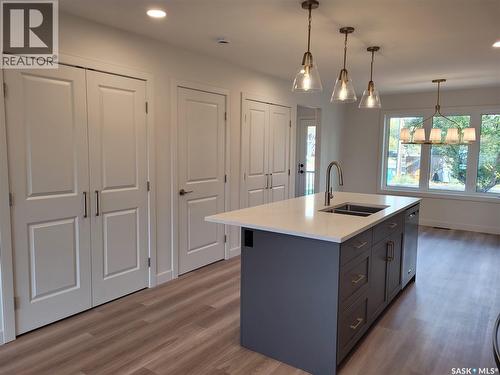 1640 1St Avenue N, Saskatoon, SK - Indoor Photo Showing Kitchen With Double Sink
