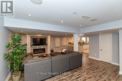 Great Room - 3340 Ferris Street, Burlington, ON - Indoor With Fireplace