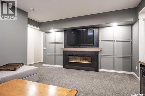 359 Marlatte Street, Saskatoon, SK - Indoor Photo Showing Living Room With Fireplace