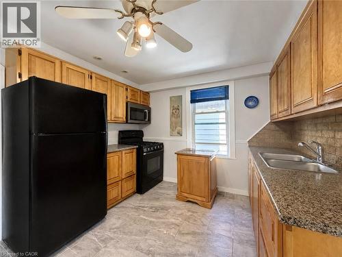 55 Holmes Avenue, Hamilton, ON - Indoor Photo Showing Kitchen With Double Sink