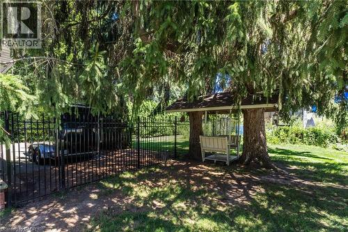 Mature landscaping with towering trees provides natural shade throughout the grounds - 21 Kerman Avenue, Grimsby, ON 