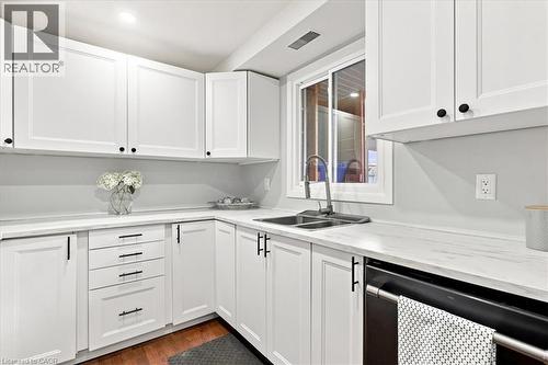 65 Glamis Road Unit# 8, Cambridge, ON - Indoor Photo Showing Kitchen With Double Sink