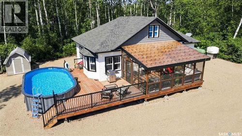 501 Coner Heights, Barrier Lake, SK - Outdoor With Above Ground Pool