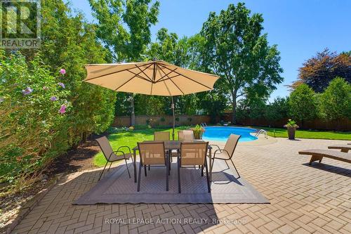 5 Marigold Street, Brantford, ON - Outdoor With In Ground Pool With Deck Patio Veranda With Backyard
