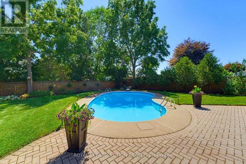 5 Marigold Street, Brantford, ON - Outdoor With In Ground Pool With Deck Patio Veranda With Backyard