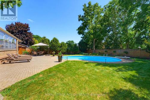 5 Marigold Street, Brantford, ON - Outdoor With In Ground Pool With Backyard