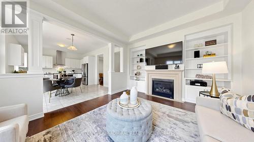 284 East'S Corners Boulevard, Vaughan, ON - Indoor Photo Showing Living Room With Fireplace