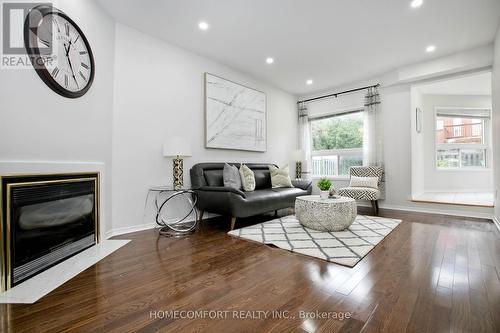 5813 Fieldon Road, Mississauga, ON - Indoor Photo Showing Living Room With Fireplace