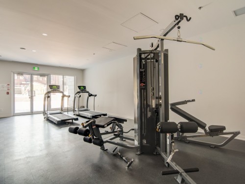 Exercise Room - 307-1190 Rue Mackay, Montréal (Ville-Marie), QC - Indoor Photo Showing Gym Room