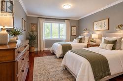 Virtually staged primary bedroom - 