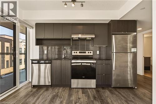 1119 Cooke Boulevard Unit# B323, Burlington, ON - Indoor Photo Showing Kitchen With Stainless Steel Kitchen