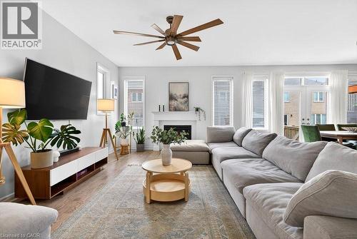 145 Stillwater Crescent, Waterdown, ON - Indoor Photo Showing Living Room With Fireplace