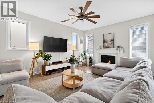 145 Stillwater Crescent, Waterdown, ON - Indoor Photo Showing Living Room With Fireplace