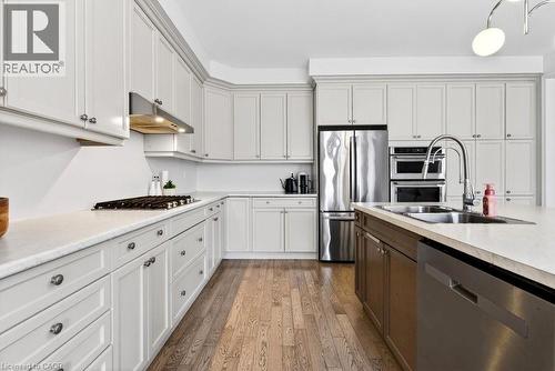 145 Stillwater Crescent, Waterdown, ON - Indoor Photo Showing Kitchen With Stainless Steel Kitchen With Double Sink