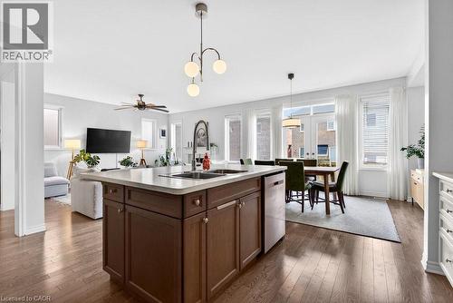 145 Stillwater Crescent, Waterdown, ON - Indoor Photo Showing Kitchen With Double Sink