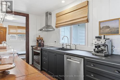 1097 Armstrong Point Road, Muskoka Lakes (Medora), ON - Indoor Photo Showing Kitchen With Double Sink