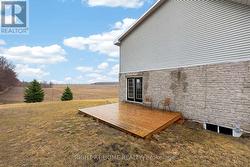 Side Deck out the Kitchen Double French Doors - 