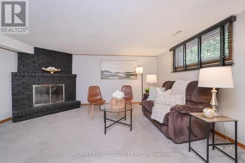 2 Lindridge Avenue, Brampton, ON - Indoor Photo Showing Living Room With Fireplace