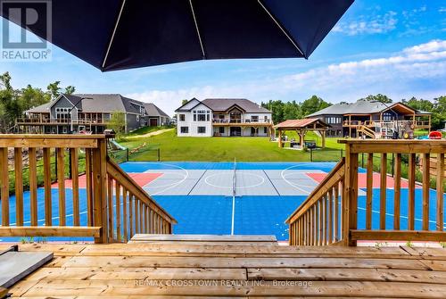 Sport Court - Pickle Ball, Basketball, Tennis - 75 Moonstone Road E, Oro-Medonte, ON - Outdoor With Above Ground Pool