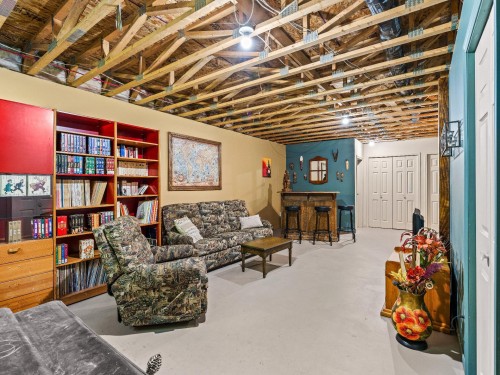 Salle familiale - 37 Ch. Mercier, Bury, QC - Indoor Photo Showing Basement