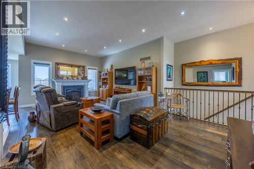 7 Stonebridge Place, Simcoe, ON - Indoor Photo Showing Living Room With Fireplace