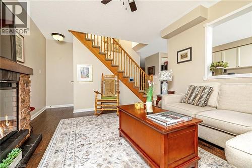619 Porter Way, Milton, ON - Indoor Photo Showing Living Room With Fireplace