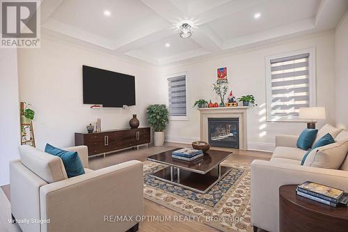 53 Kinburn Crescent, Vaughan, ON - Indoor Photo Showing Living Room With Fireplace