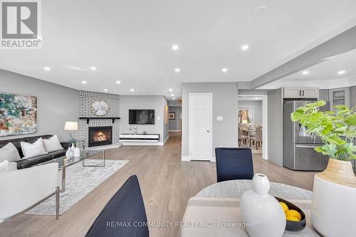 5326 Segriff Drive, Mississauga, ON - Indoor Photo Showing Living Room With Fireplace