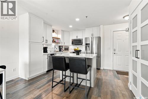301 235 Herold Terrace, Saskatoon, SK - Indoor Photo Showing Kitchen With Stainless Steel Kitchen With Upgraded Kitchen