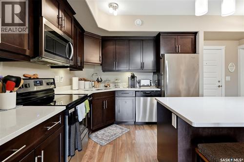 203 423 Nelson Road, Saskatoon, SK - Indoor Photo Showing Kitchen With Upgraded Kitchen
