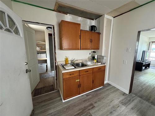 1182 Pritchard Ave, Winnipeg, MB - Indoor Photo Showing Kitchen With Double Sink