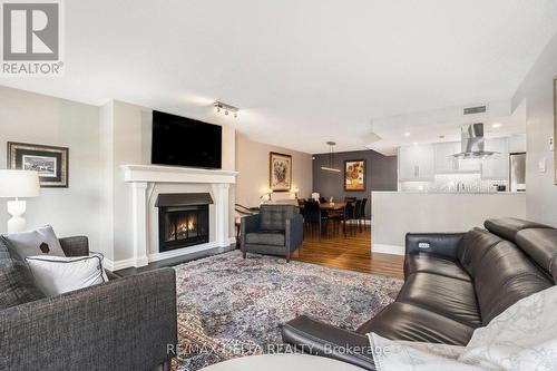 304 - 295 Gilmour Street, Ottawa, ON - Indoor Photo Showing Living Room With Fireplace