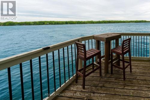 Second tier lower deck view, time to sit a spell! - 66 Scott Lane, Rideau Lakes, ON - Outdoor With Body Of Water With View
