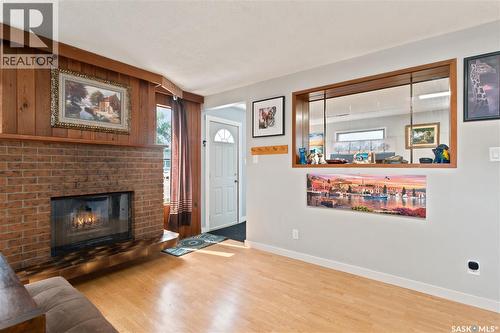 310 Douglas Crescent, Saskatoon, SK - Indoor Photo Showing Living Room With Fireplace
